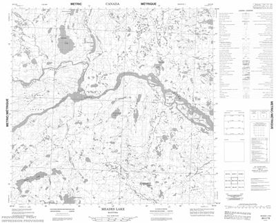 064I16 - MEADES LAKE - Topographic Map
