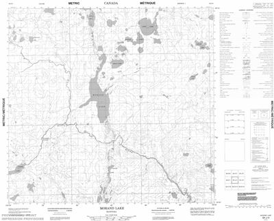 064J04 - MORAND LAKE - Topographic Map