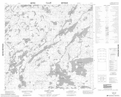 064J12 - CLISBY LAKE - Topographic Map