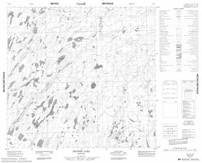 064K08 - DECHIEF LAKE - Topographic Map
