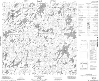 064K14 - RUTLEDGE LAKE - Topographic Map