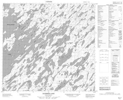 064L07 - KLEMMER LAKE - Topographic Map