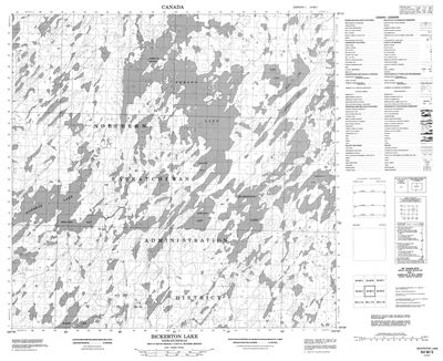 064M03 - BICKERTON LAKE - Topographic Map