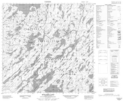 064M05 - MUKASEW LAKE - Topographic Map