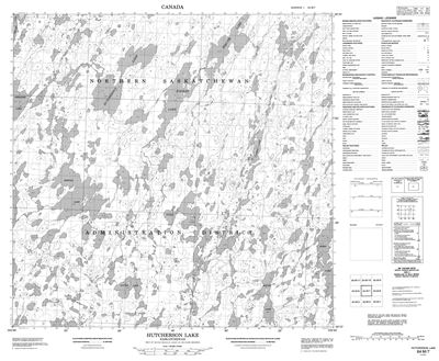 064M07 - HUTCHERSON LAKE - Topographic Map