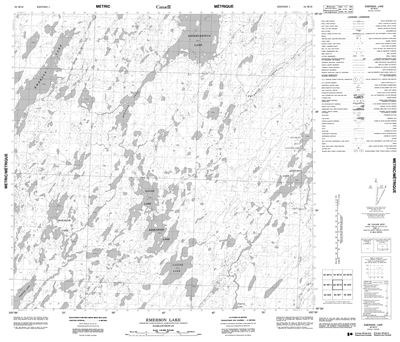 064M10 - EMERSON LAKE - Topographic Map