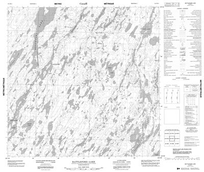 064M11 - BATTLEFORD LAKE - Topographic Map