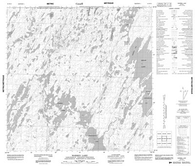 064M15 - WARREN LAKE - Topographic Map
