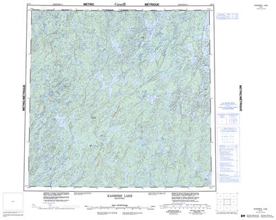 064N - KASMERE LAKE - Topographic Map