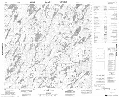 064N03 - COLBECK LAKE - Topographic Map