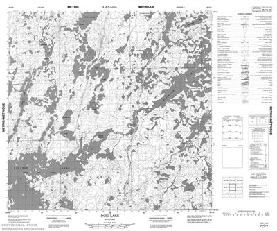 064O04 - DOIG LAKE - Topographic Map