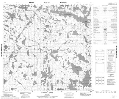 064O07 - SANDHILL LAKE - Topographic Map