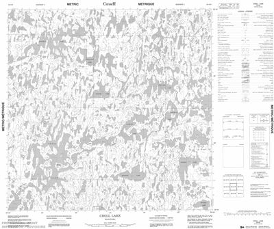 064O09 - CROLL LAKE - Topographic Map