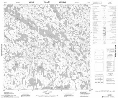 064O10 - ASKEY LAKE - Topographic Map