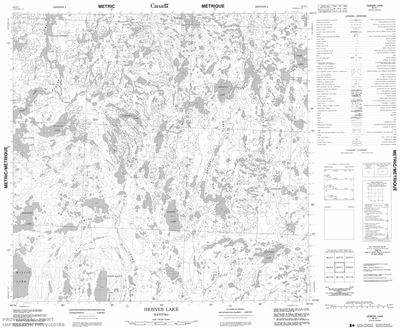 064P01 - HEBNER LAKE - Topographic Map