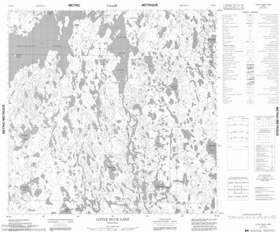 064P05 - LITTLE DUCK LAKE - Topographic Map