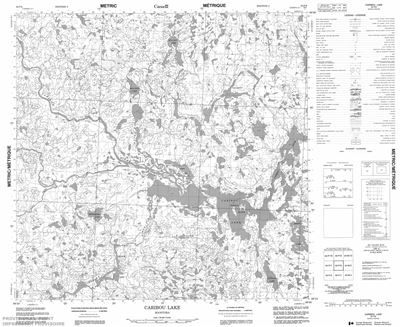 064P08 - CARIBOU LAKE - Topographic Map