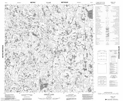 064P11 - ABBOTT LAKE - Topographic Map