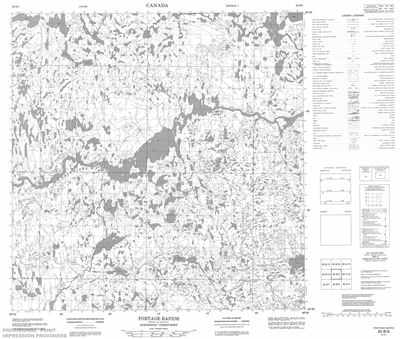 065B09 - PORTAGE RAPIDS - Topographic Map