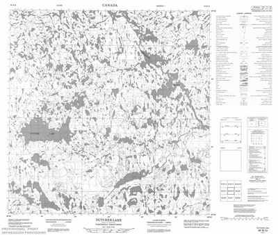 065B10 - DUTCHER LAKE - Topographic Map