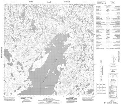 065D15 - KAKOOT LAKE - Topographic Map