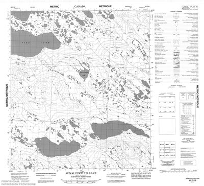 065P16 - AUMALUUKTUUK LAKE - Topographic Map