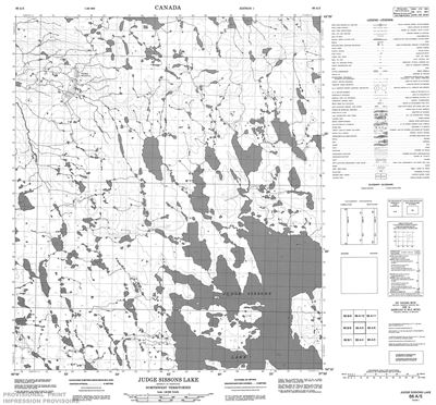 066A05 - JUDGE SISSONS LAKE - Topographic Map