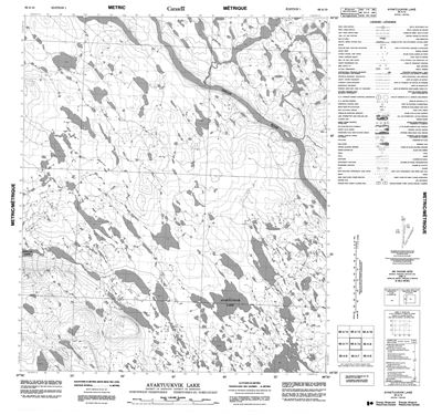 066A10 - AYAKTUUKVIK LAKE - Topographic Map