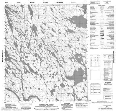 066A15 - ALEKSEKTOK RAPIDS - Topographic Map