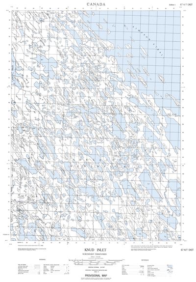 067A07E - KNUD INLET - Topographic Map