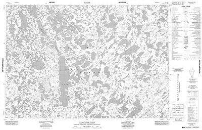 067A16 - TASEKYOAK LAKE - Topographic Map