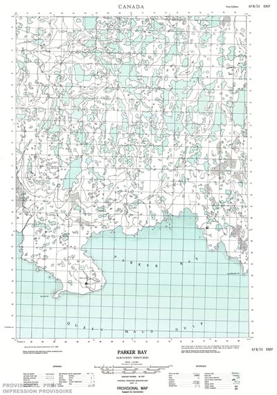 067B13E - PARKER BAY - Topographic Map