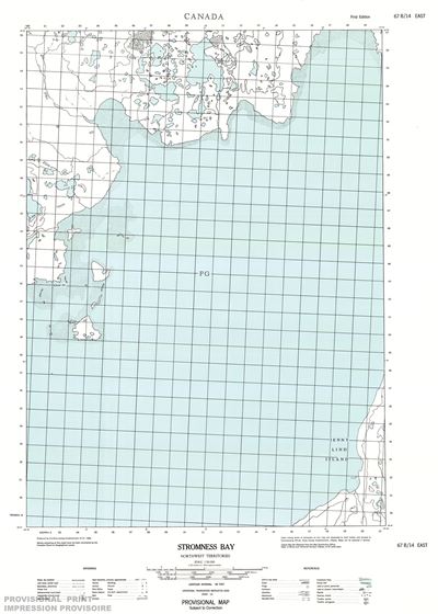 067B14E - STROMNESS BAY - Topographic Map