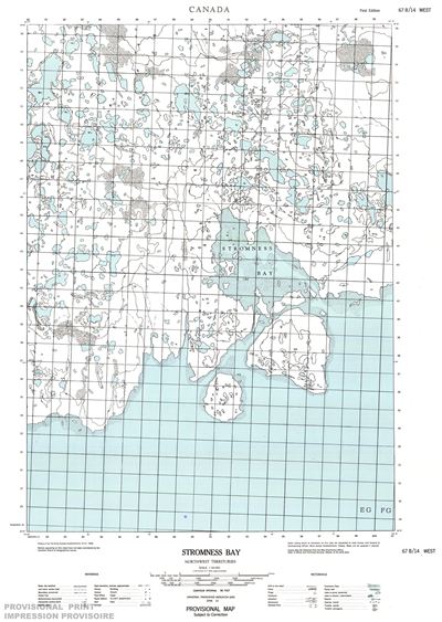 067B14W - STROMNESS BAY - Topographic Map