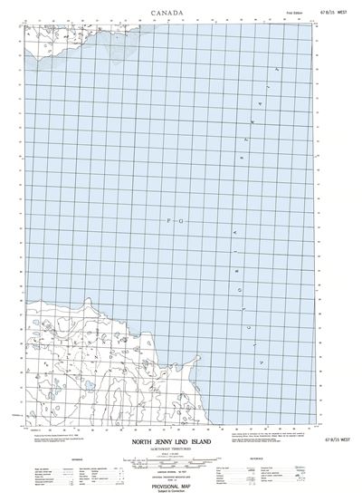 067B15W - NORTH JENNY LIND ISLAND - Topographic Map