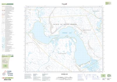 068A11 - CROOKED LAKE - Topographic Map