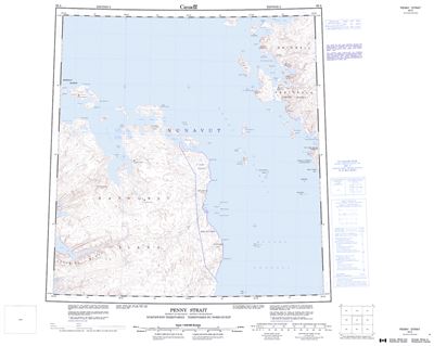 069A - PENNY STRAIT - Topographic Map