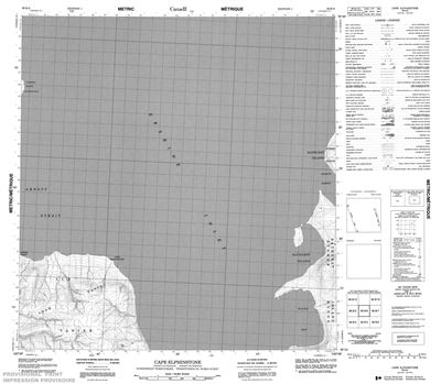 069B06 - CAPE ELPHINSTONE - Topographic Map