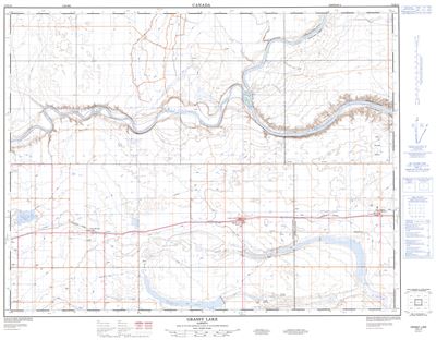 072E13 - GRASSY LAKE - Topographic Map