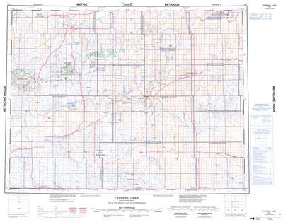 072F - CYPRESS LAKE - Topographic Map