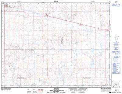 072G11 - PONTEIX - Topographic Map