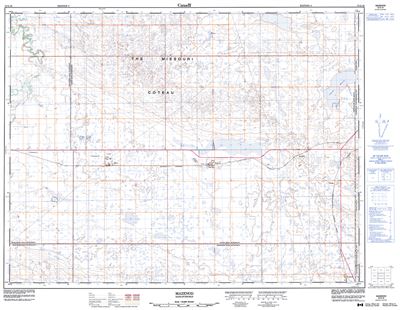 072G16 - MAZENOD - Topographic Map