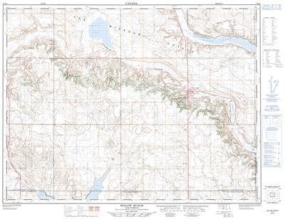 072H05 - WILLOW BUNCH - Topographic Map