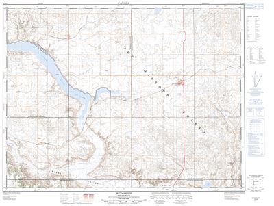 072H06 - BENGOUGH - Topographic Map