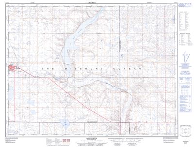 072H12 - ASSINIBOIA - Topographic Map