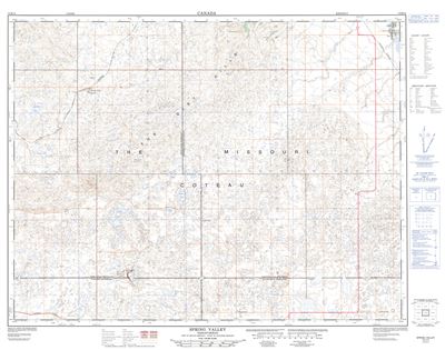 072H14 - SPRING VALLEY - Topographic Map