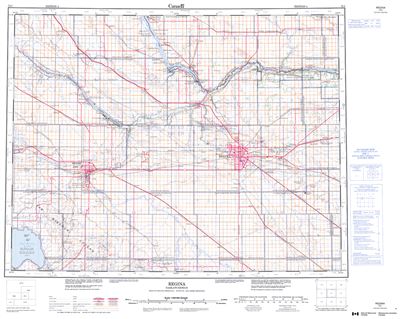 072I - REGINA - Topographic Map