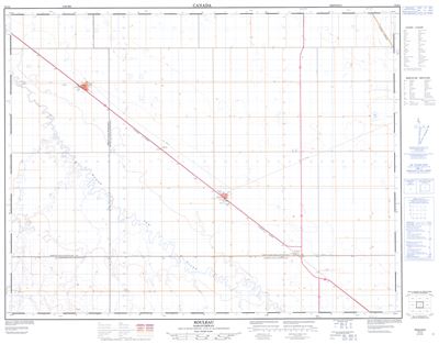 072I02 - ROULEAU - Topographic Map