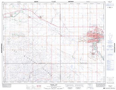 072I05 - MOOSE JAW - Topographic Map