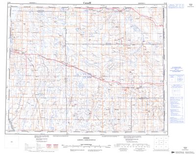 072M - OYEN - Topographic Map